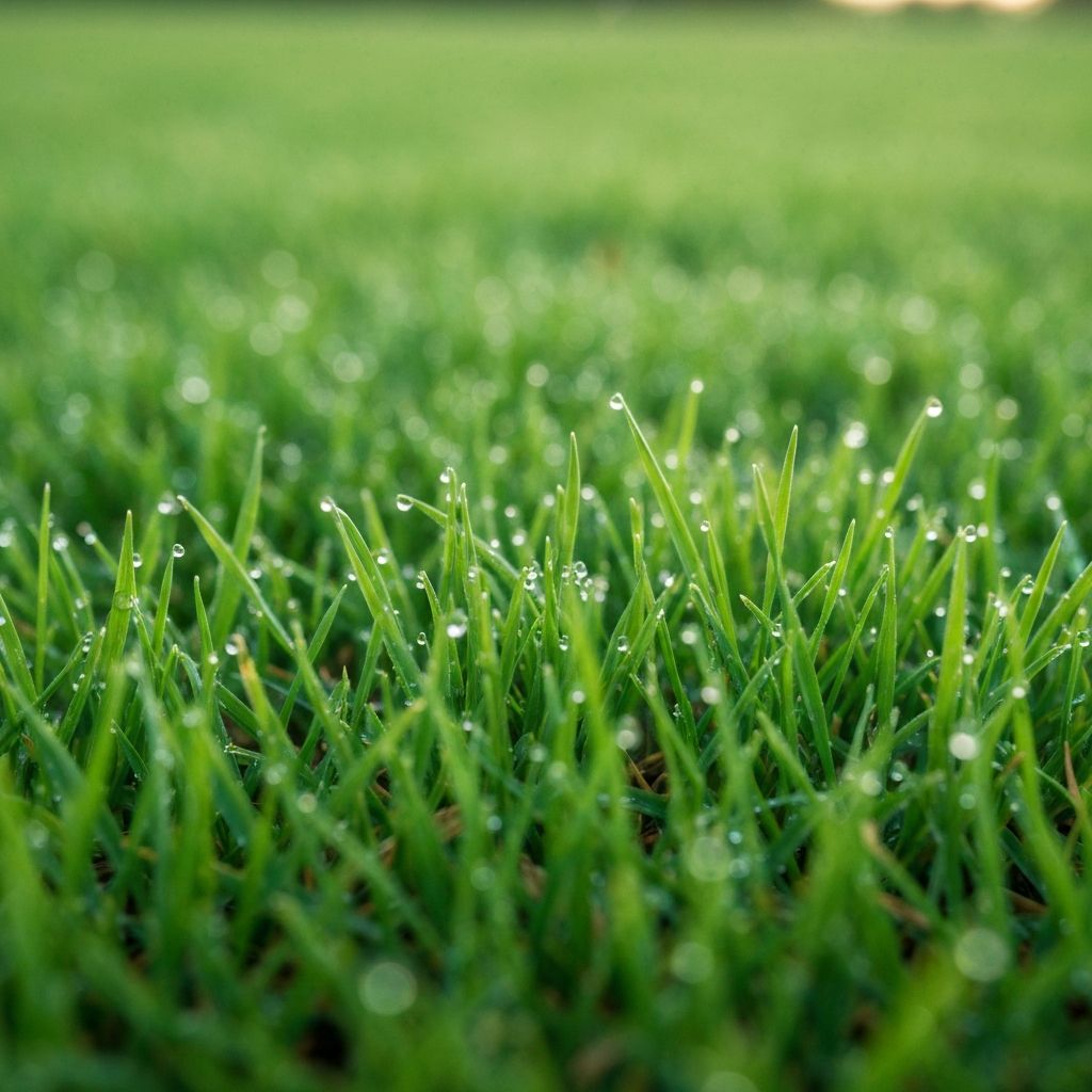 Close-up of freshly cut healthy green grass